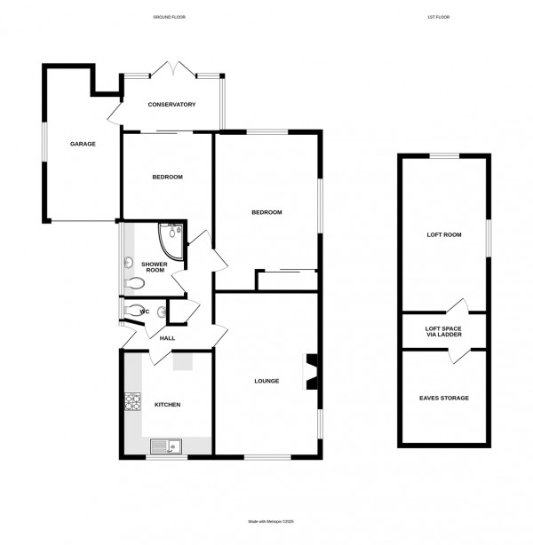 Floorplan for Siddeley Avenue, Kenilworth