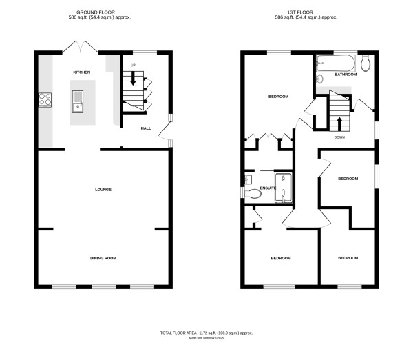 Floorplan for Clarendon Road, Kenilworth