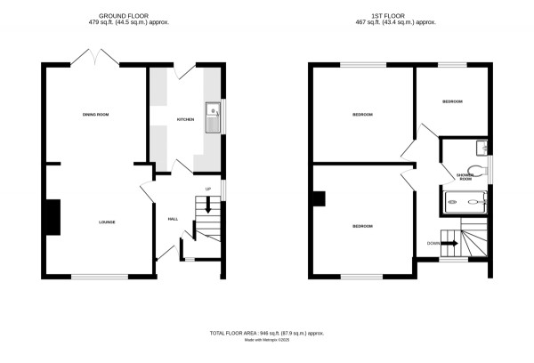 Floorplan for Woodland Road, Kenilworth