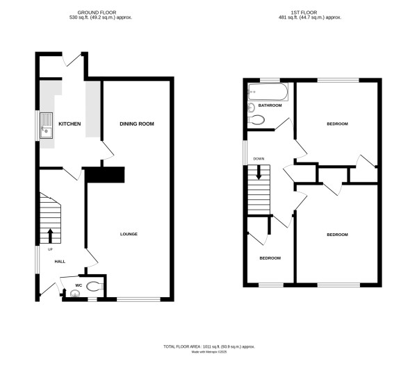 Floorplan for Blackthorn Road, Kenilworth