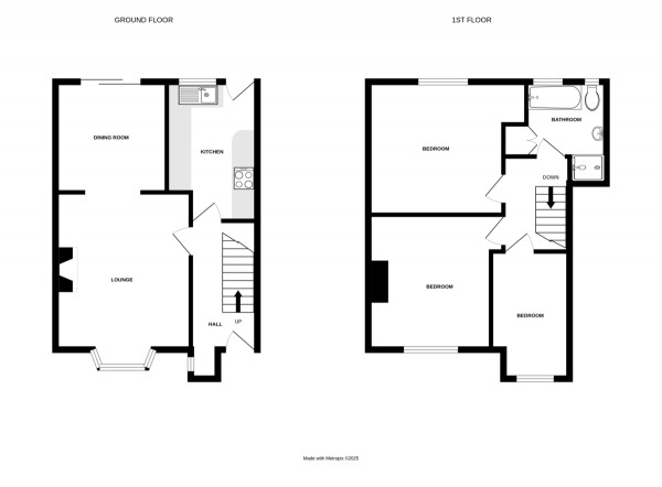Floorplan for Latimer Close, Kenilworth