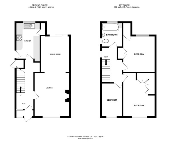 Floorplan for Priorsfield Road, Kenilworth