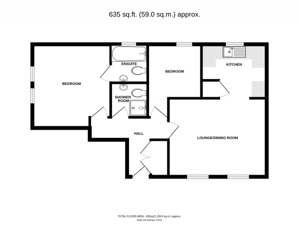 Floorplan for Kenilworth Hall, Kenilworth