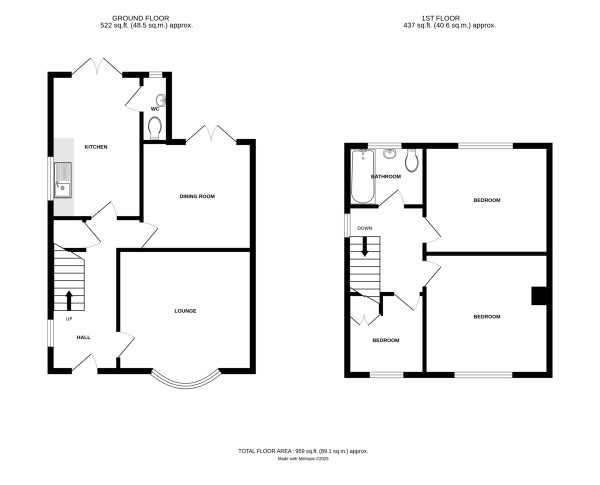 Floorplan for Crackley Hill, Kenilworth