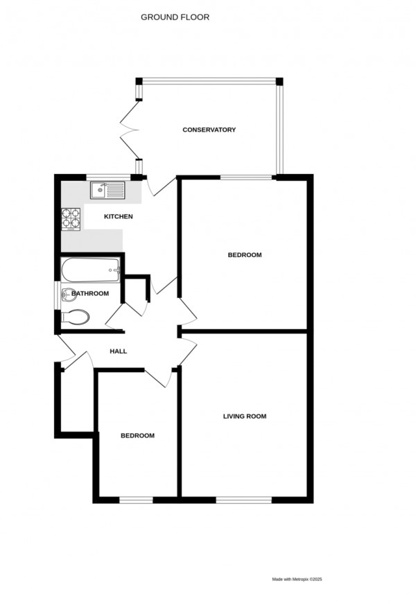Floorplan for Whateleys Drive, Kenilworth