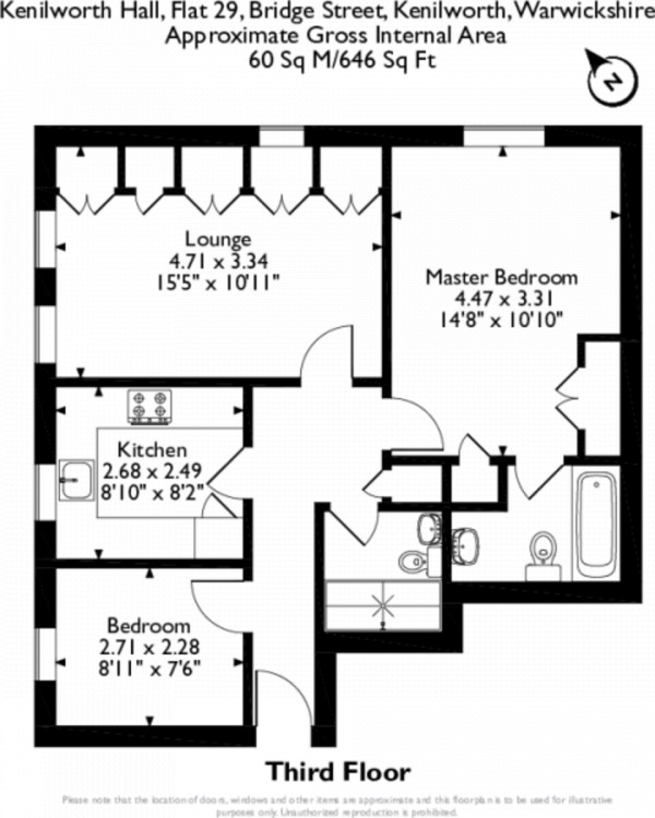 Floorplan for Bridge Street, Kenilworth