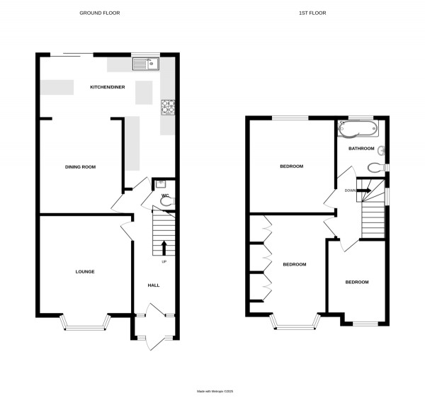 Floorplan for Clinton Lane, Kenilworth