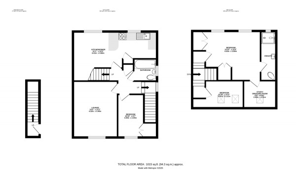 Floorplan for Denton Close, Kenilworth