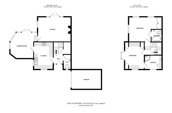 Floorplan for Stone House Mews, Leek Wootton