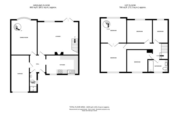 Floorplan for Fishponds Road, Kenilworth