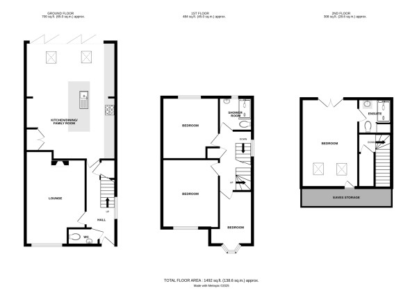 Floorplan for Elmdene Road, Kenilworth