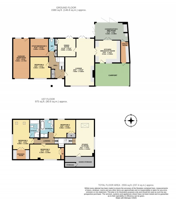 Floorplan for Hawkesworth Drive, Kenilworth