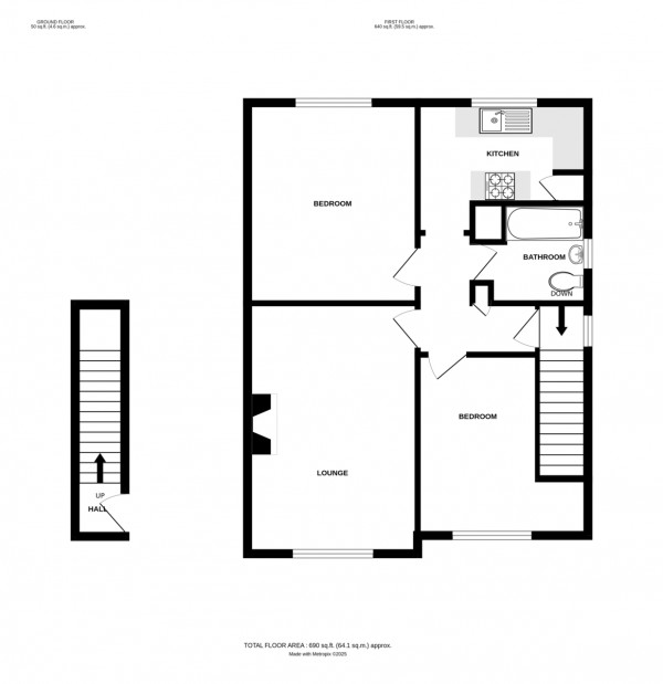 Floorplan for Woodcote Avenue, Kenilworth