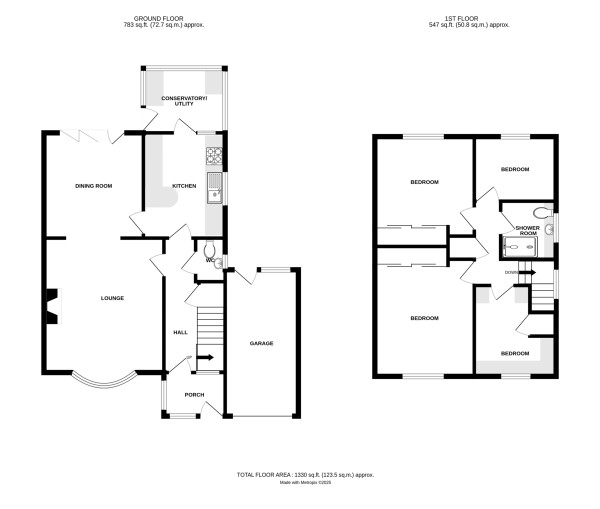 Floorplan for Leyes Lane, Kenilworth