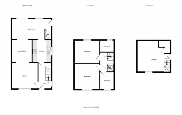 Floorplan for Woodland Road, Kenilworth