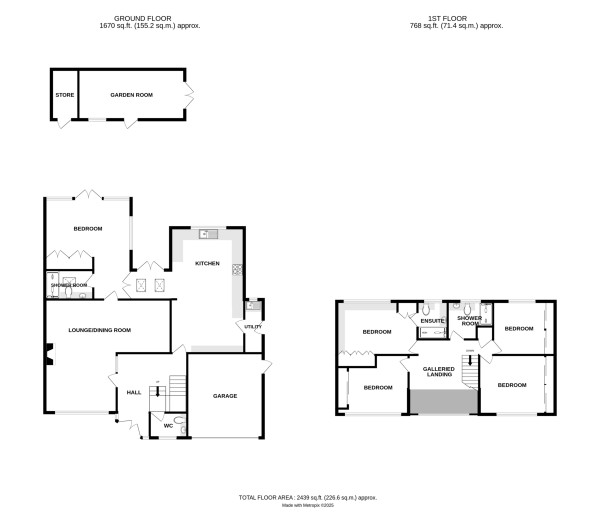 Floorplan for Suncliffe Drive, Kenilworth