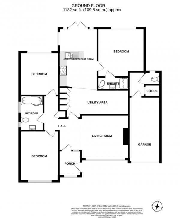 Floorplan for Arden Road, Kenilworth
