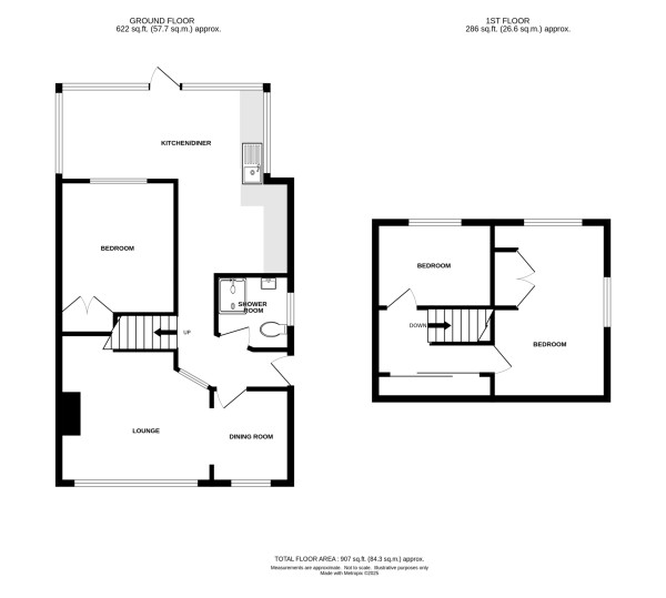 Floorplan for Offa Drive, Kenilworth
