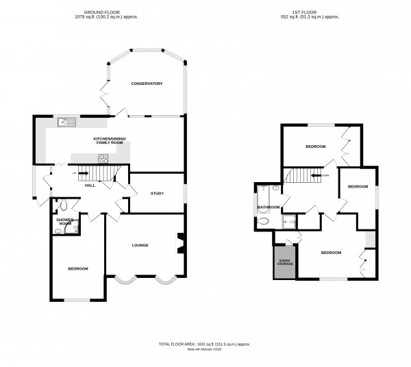 Floorplan for Cromwell Lane, Kenilworth