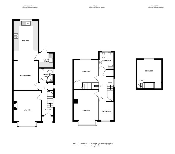 Floorplan for Oaks Road, Kenilworth