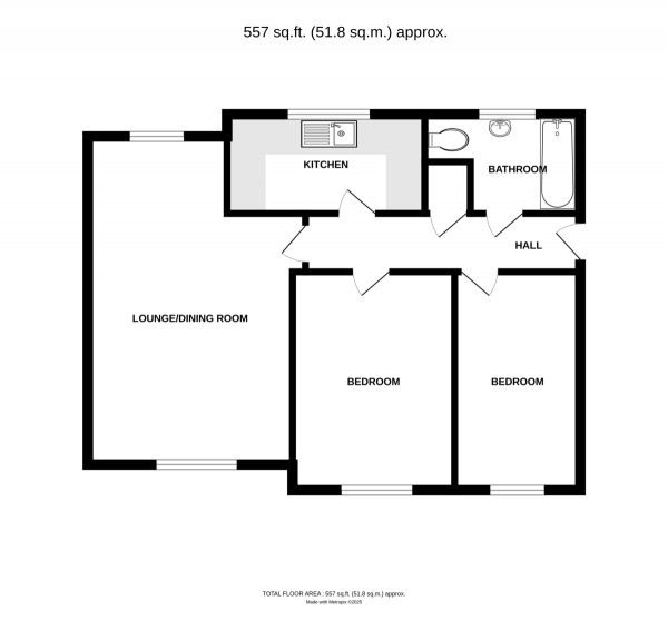 Floorplan for Harbourne Close, Kenilworth