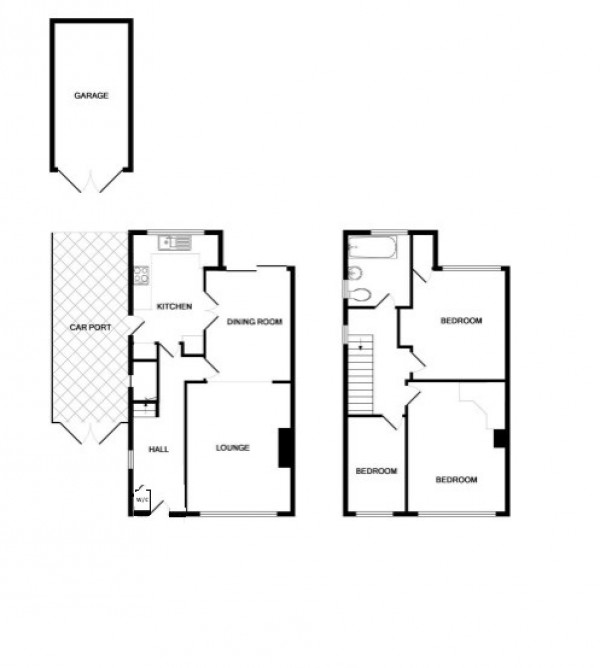 Floorplan for De Montfort Road, Kenilworth