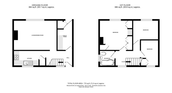 Floorplan for Oaks Road, Kenilworth