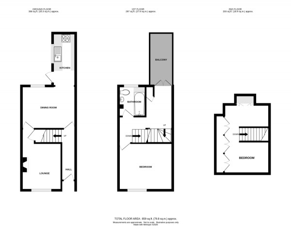 Floorplan for Cross Street, Leamington Spa