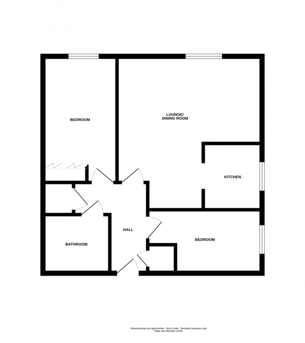 Floorplan for Oaklands Court, Warwick Road, Kenilworth