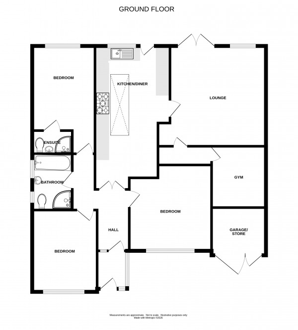 Floorplan for Arden Road, Kenilworth