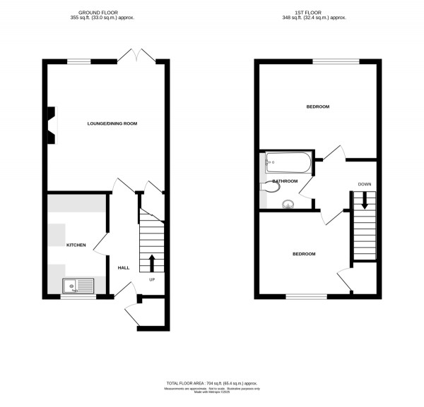 Floorplan for Slade Hill, Hampton Magna, Warwick