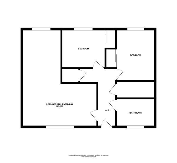 Floorplan for Harbourne Close, Kenilworth