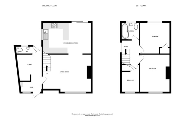 Floorplan for Park Close, Kenilworth
