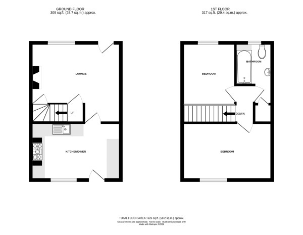 Floorplan for St. Johns Street, Kenilworth