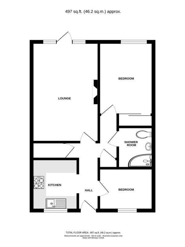 Floorplan for Ashdene Gardens, Kenilworth