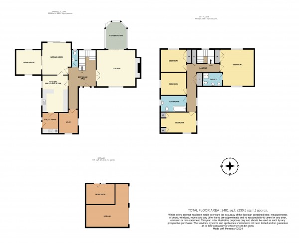 Floorplan for Warwick Road, Kenilworth