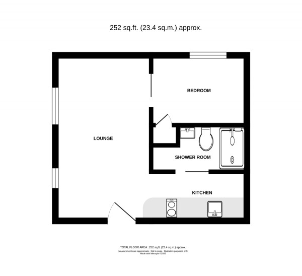 Floorplan for Ebourne Close, Kenilworth