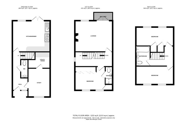 Floorplan for John Nash Square, Kenilworth