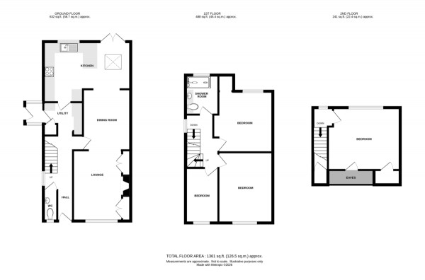Floorplan for Grange Avenue, Kenilworth