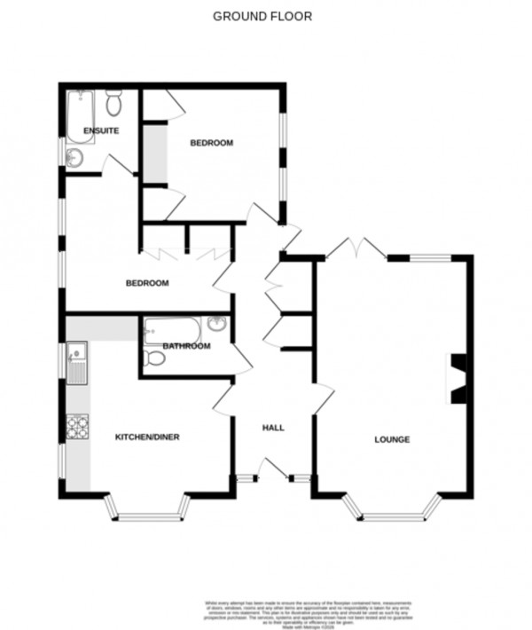 Floorplan for Gloster Drive, Kenilworth