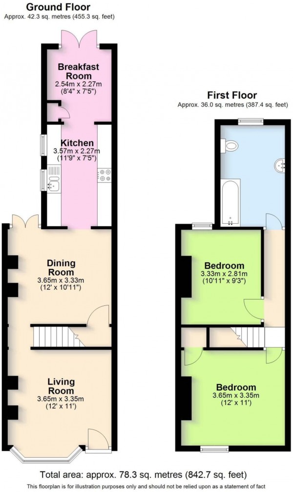 Floorplan for Henry Street, Kenilworth