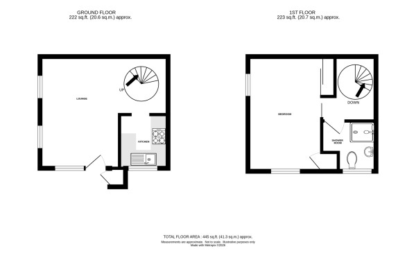 Floorplan for Ebourne Close, Kenilworth