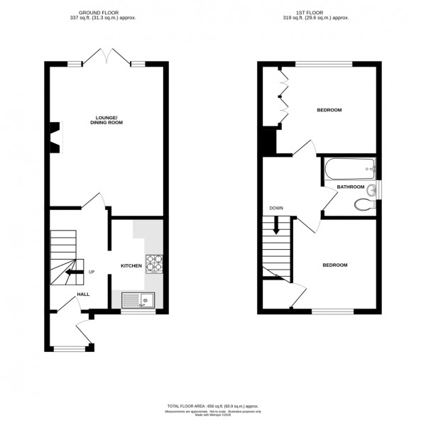 Floorplan for Bertie Road, Kenilworth