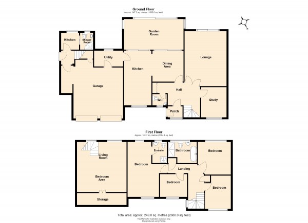 Floorplan for Bullimore Grove, Kenilworth