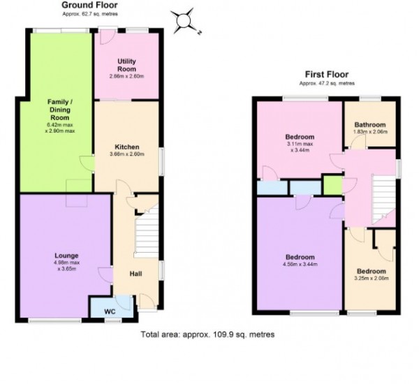 Floorplan for Lunn Avenue, Kenilworth