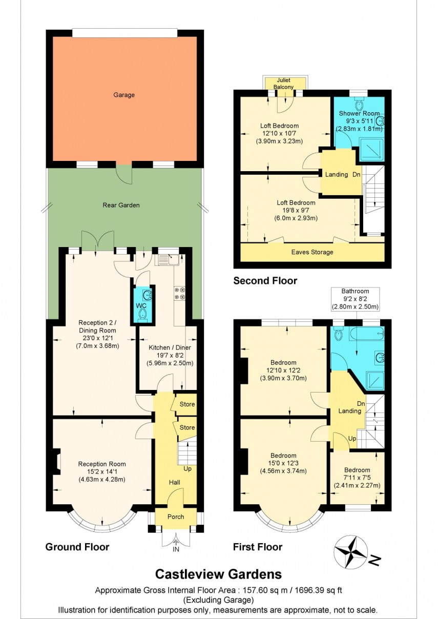 Floorplan for Redbridge, Essex