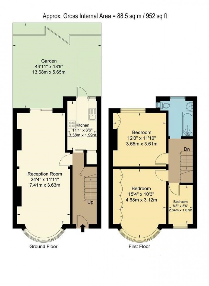 Floorplan for Ilford, Essex
