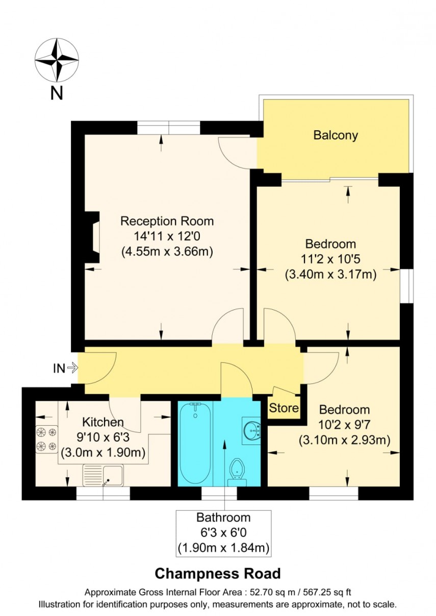 Floorplan for Barking, Essex