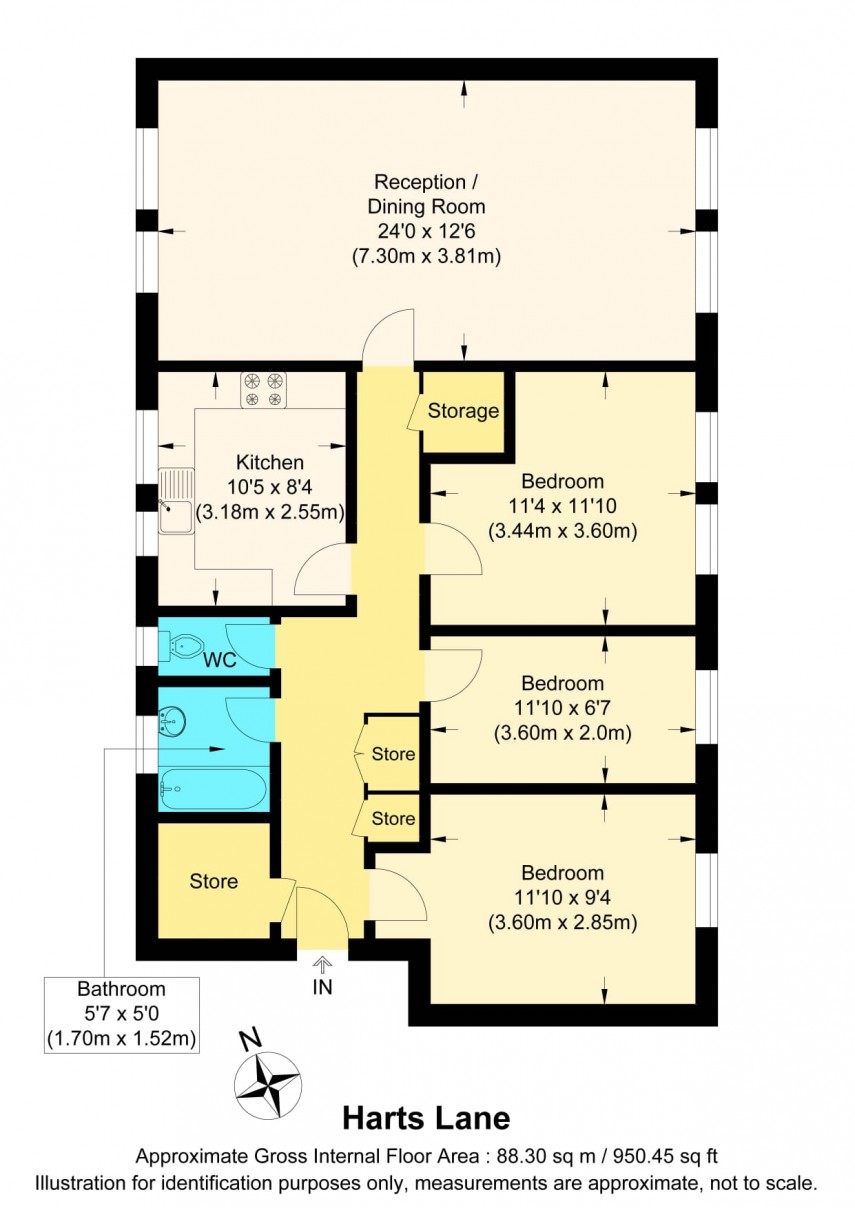 Floorplan for Barking, Essex