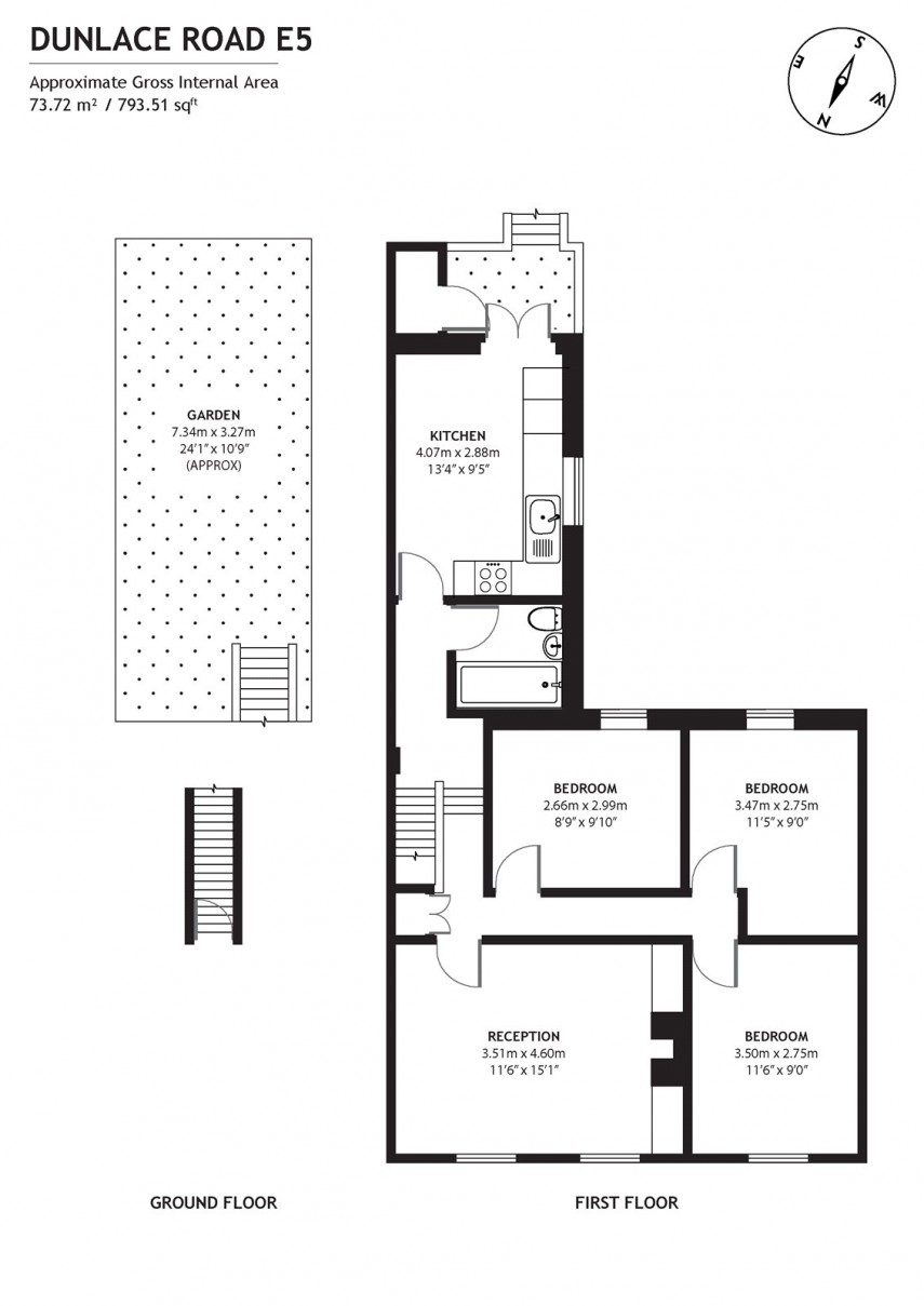 Floorplan for Dunlace Road, E5